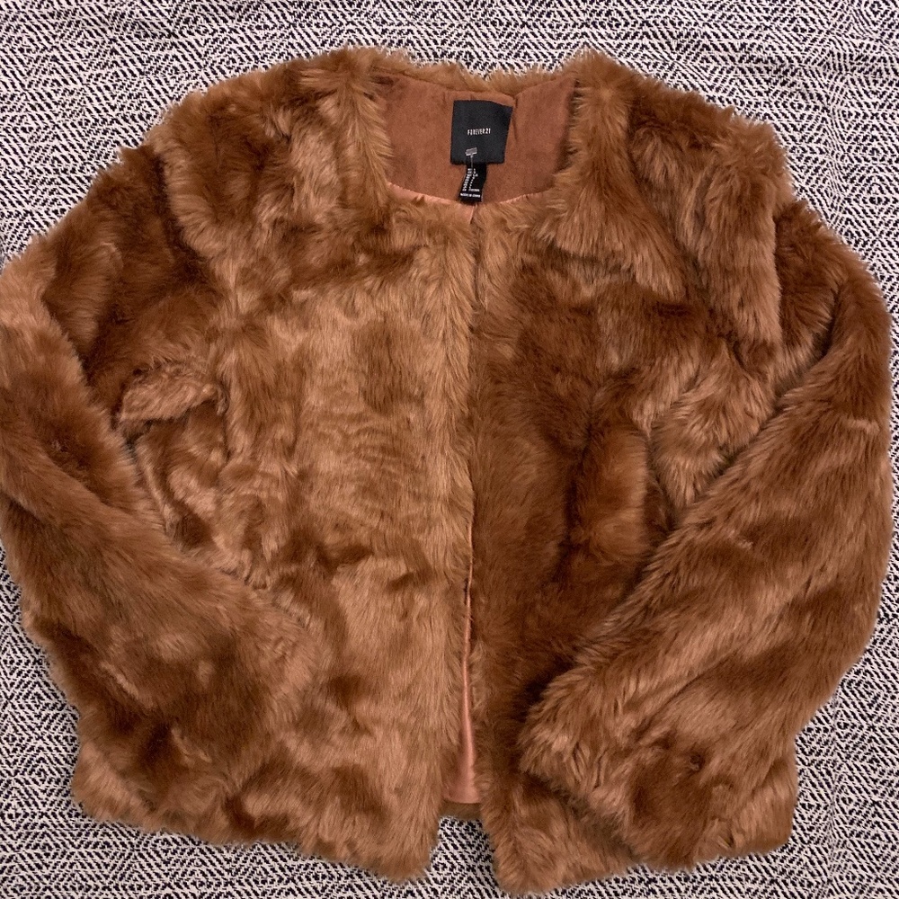 Faux Fur Overcoat